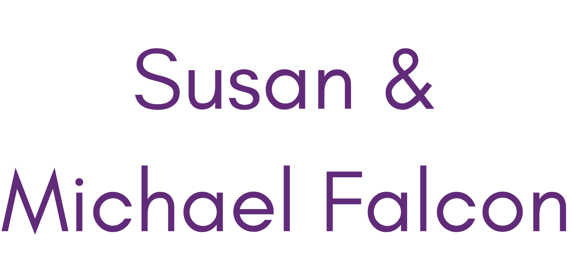 Susan & Michael Falcon (1)